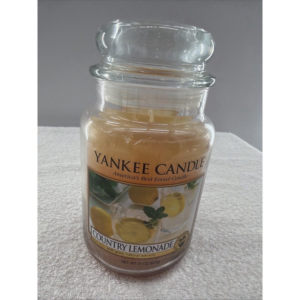 New Yankee Candle Country Lemonade Large Jar 22 oz. Retired Scent